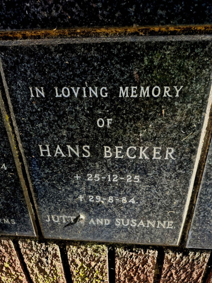 BECKER Hans 1925-1984