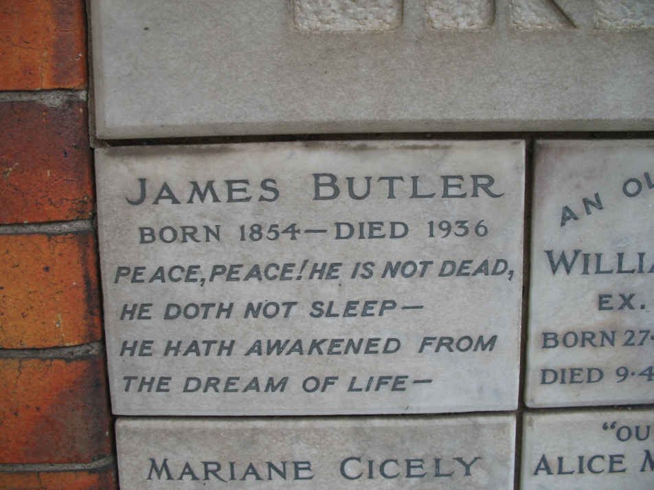 BUTLER James 1854-1936