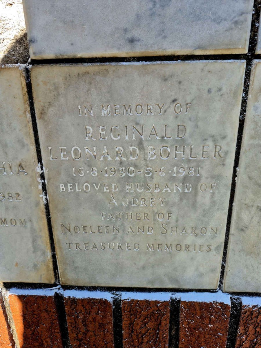 BOHLER Reginald Leonard 1930-1981