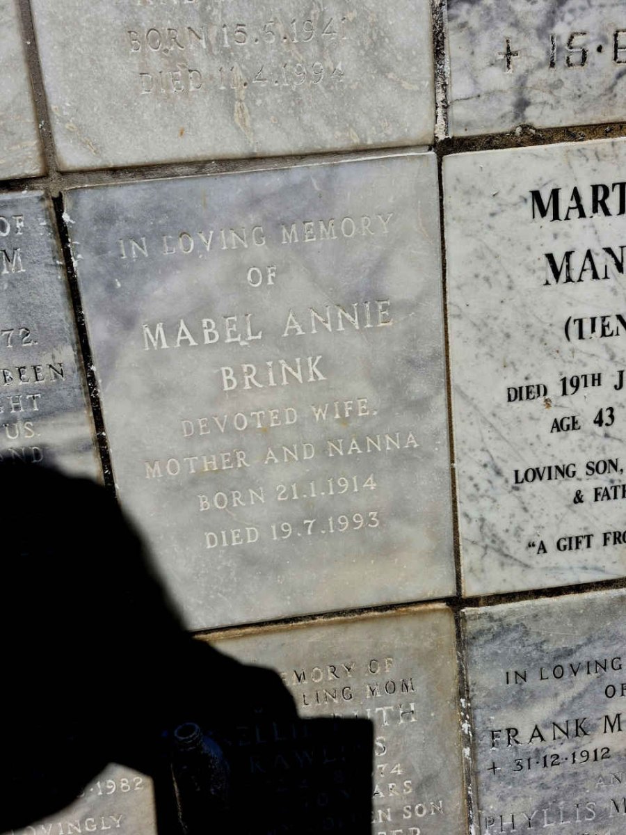 BRINK Mabel Annie 1914-1993