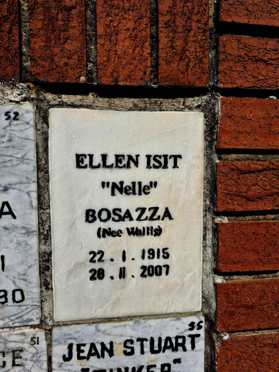 BOSAZZA Ellen Isit nee WALLIS 1915-2007