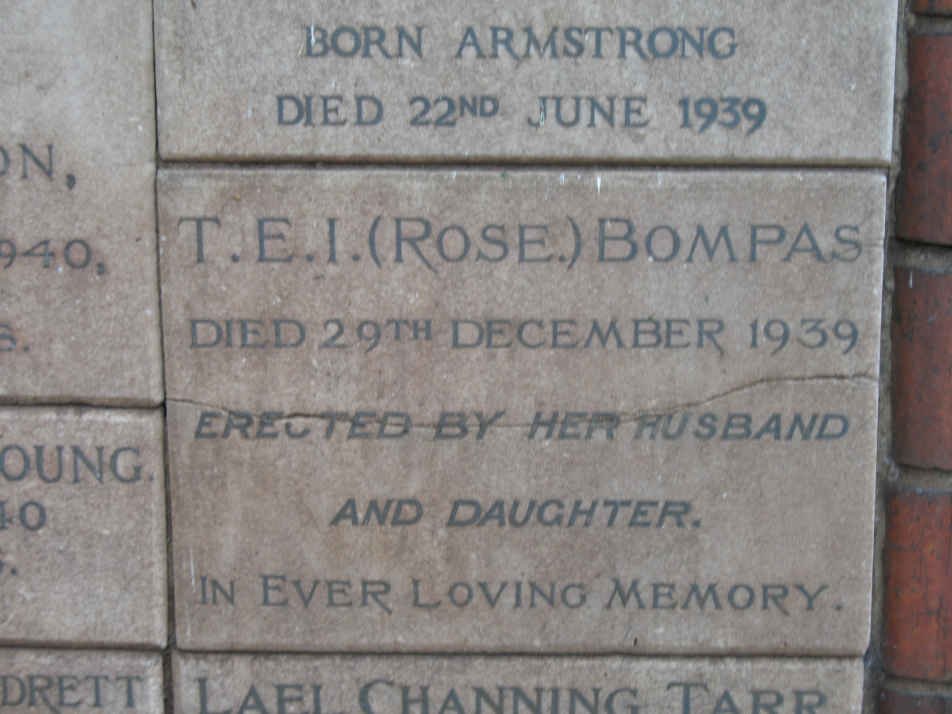 BOMPAS T.E.I. -1939 :: TARR Lael Channing