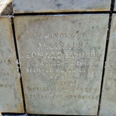 BOHLER Reginald Leonard 1930-1981