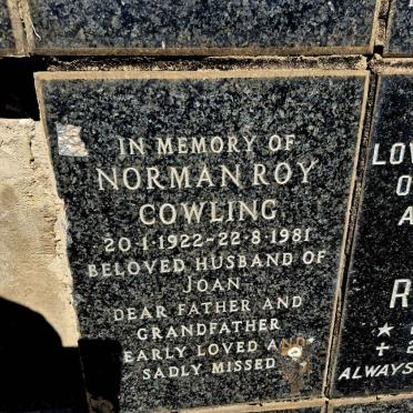 COWLING Norman Roy 1922-1981