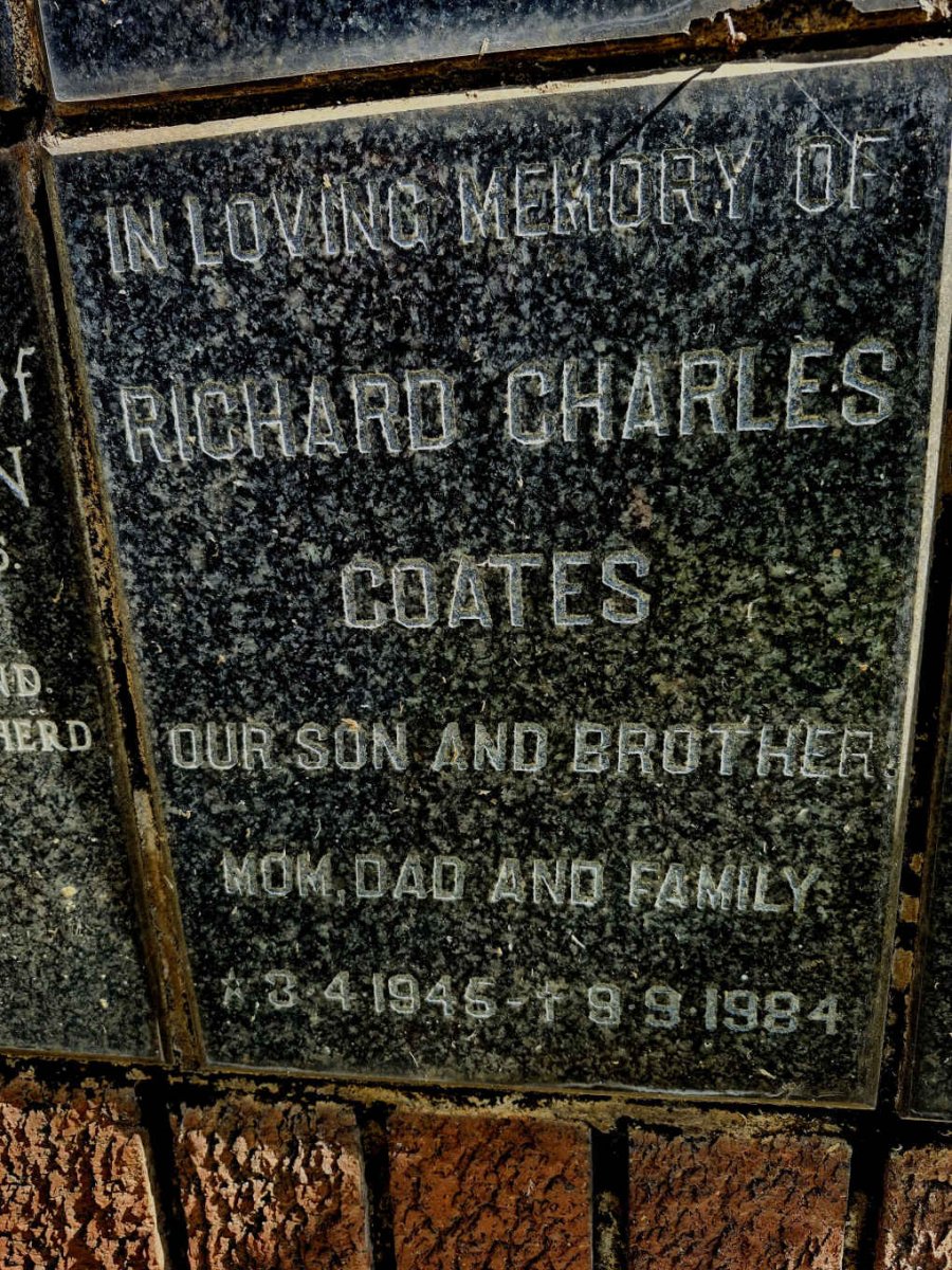 COATES Richard Charles 1945-1984