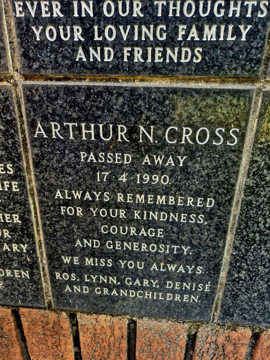 CROSS Arthur N. -1990