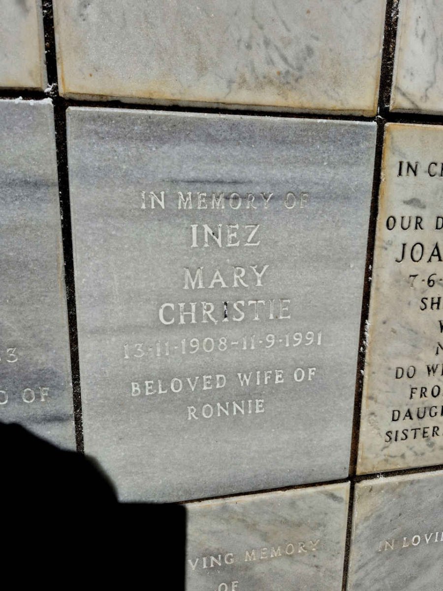 CHRISTIE Inez Mary 1908-1991
