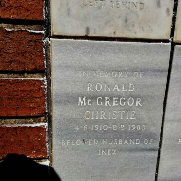 CHRISTIE Ronald McGregor 1910-1983