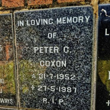 COXON Peter G. 1952-1987