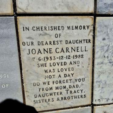 CARNELL Joane 1933-1982