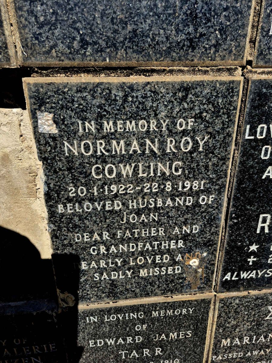 COWLING Norman Roy 1922-1981