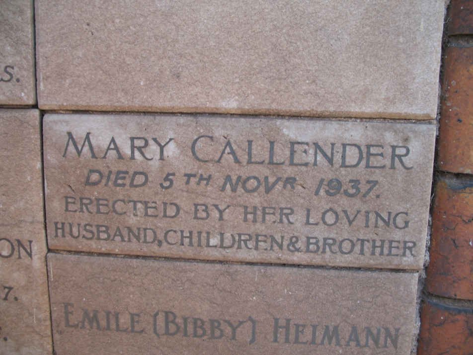 CALLENDER Mary -1937