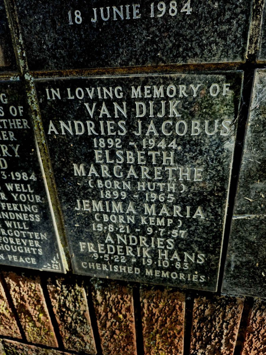 DIJK Andries Jacobus, van 1892-1944