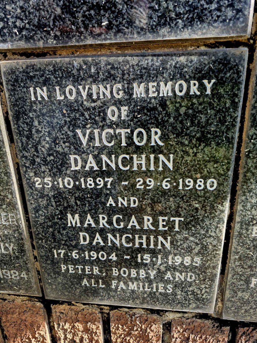 DANCHIN Victor 1897-1980 & Margaret 1904-1985