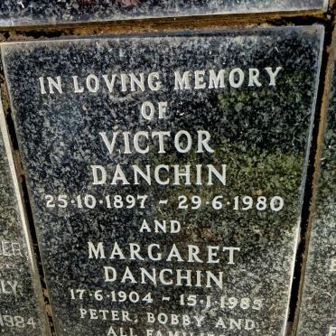 DANCHIN Victor 1897-1980 & Margaret 1904-1985