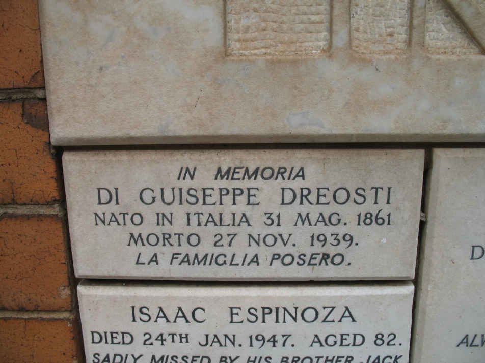 DREOSTI Di Guiseppe 1861-1939 :: ESPINOZA Isaac -1947