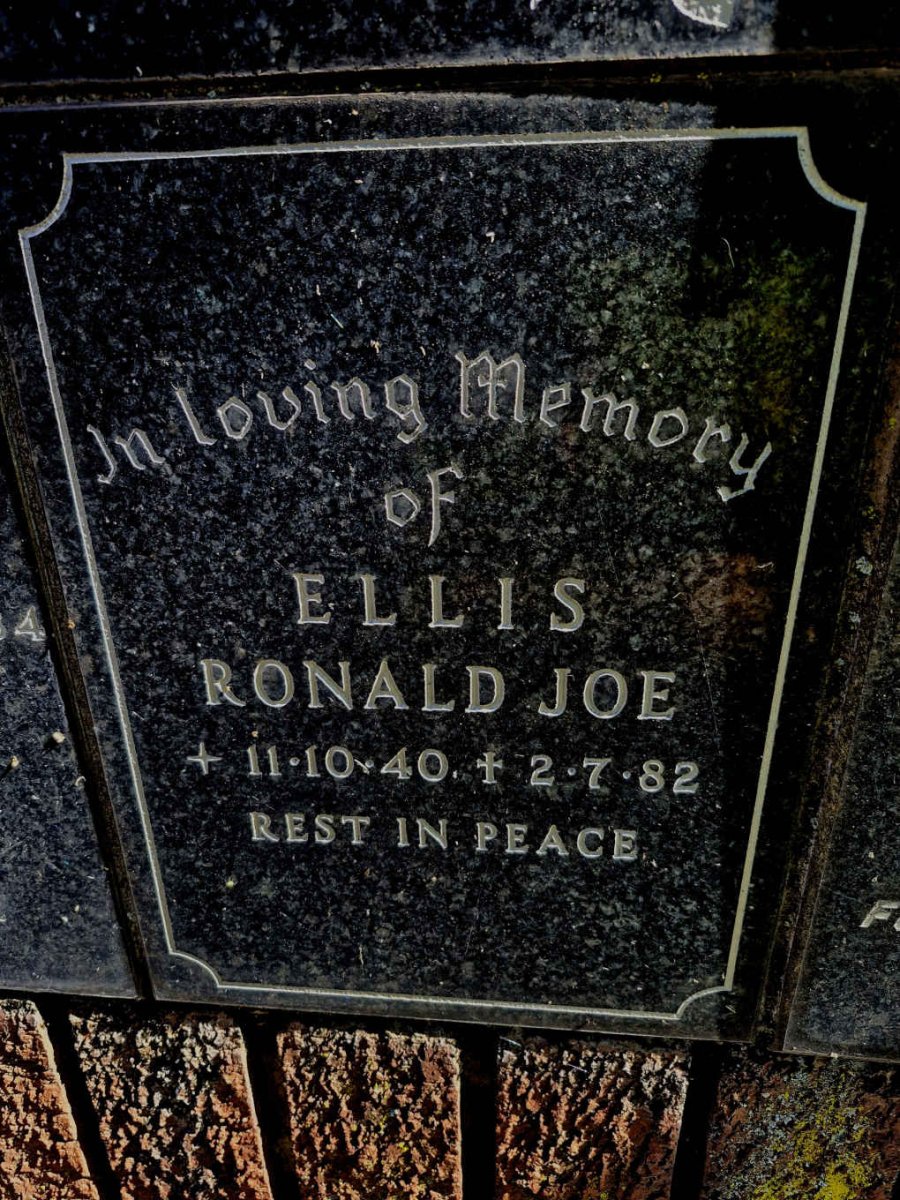 ELLIS Ronald Joe 1940-1982