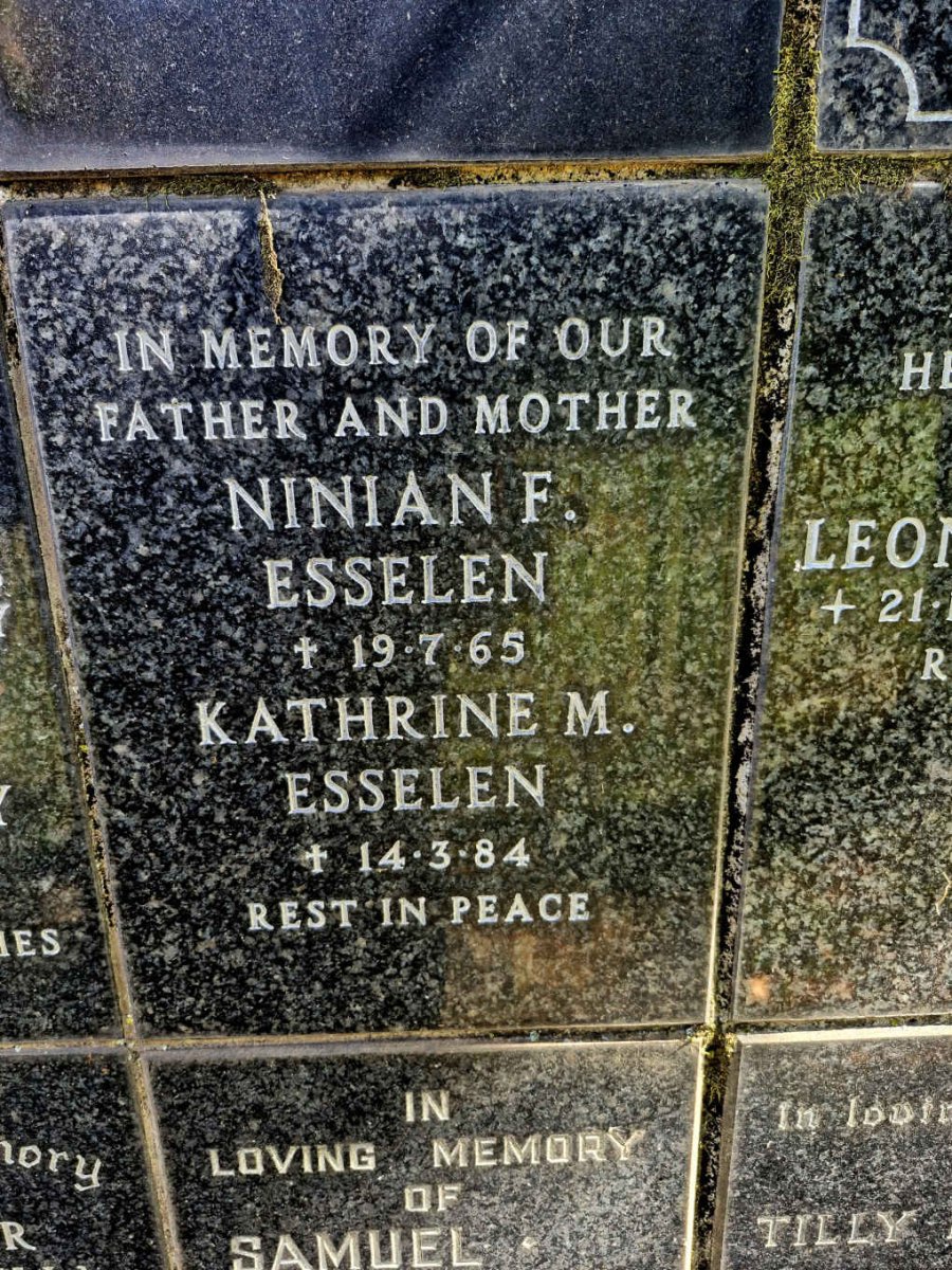 ESSELEN Ninian F. -1965 & Kathrine M. -1984