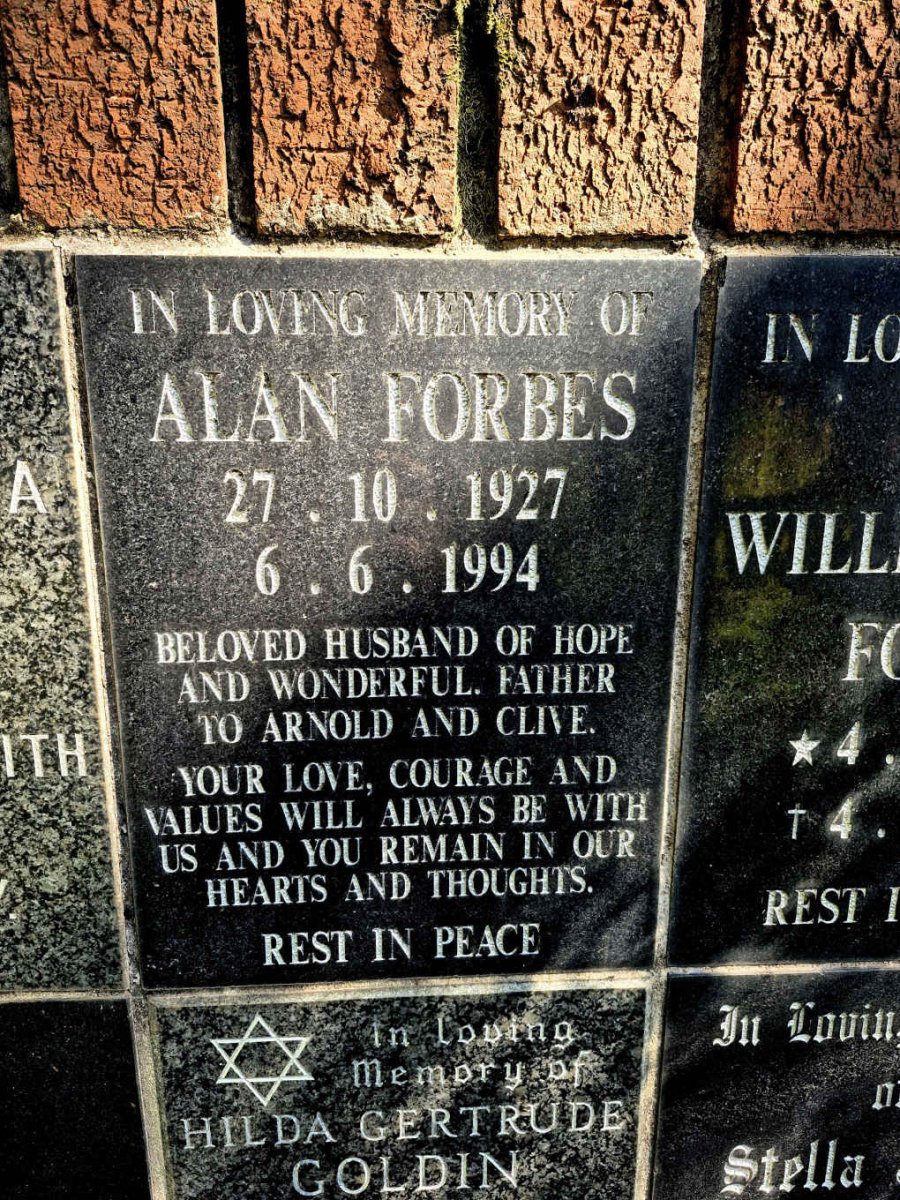 FORBES Alan 1927-1994