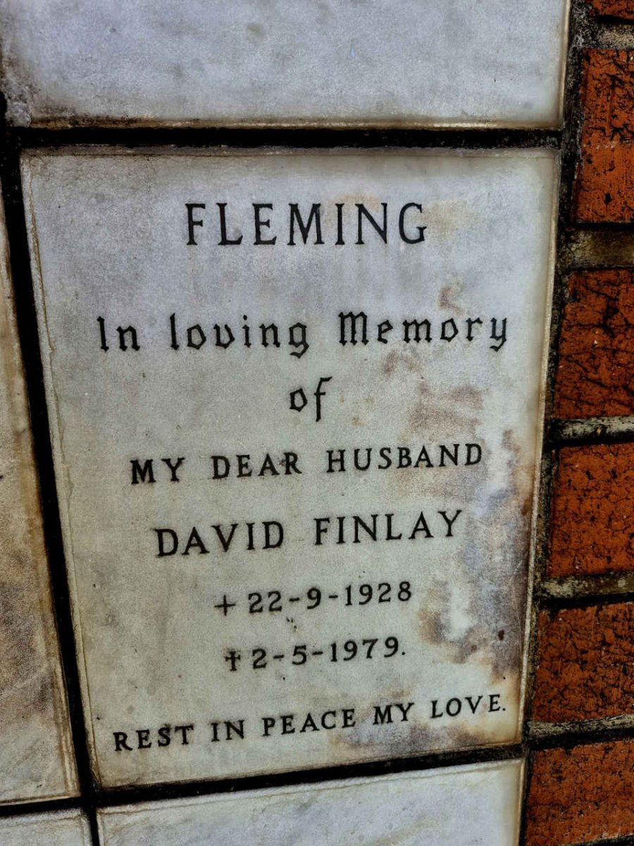 FLEMING David Finlay 1928-1979