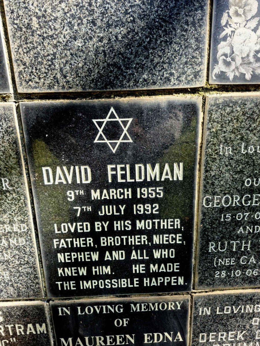 FELDMAN David 1955-1992