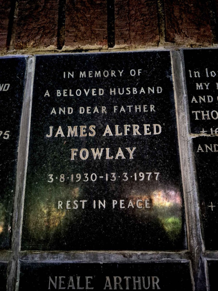 FOWLAY James Alfred 1930-1977