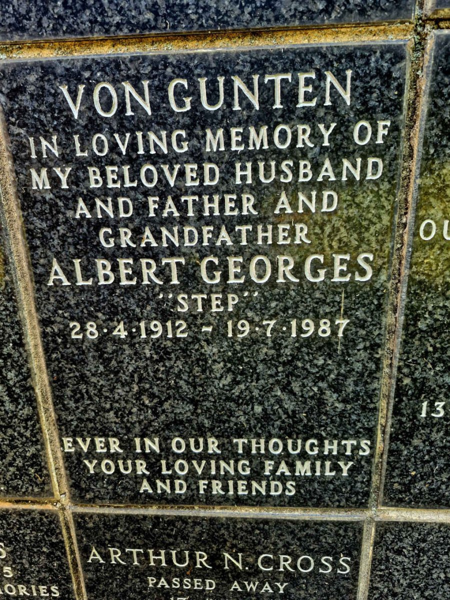 GUNTEN Albert Georges, von 1912-1987