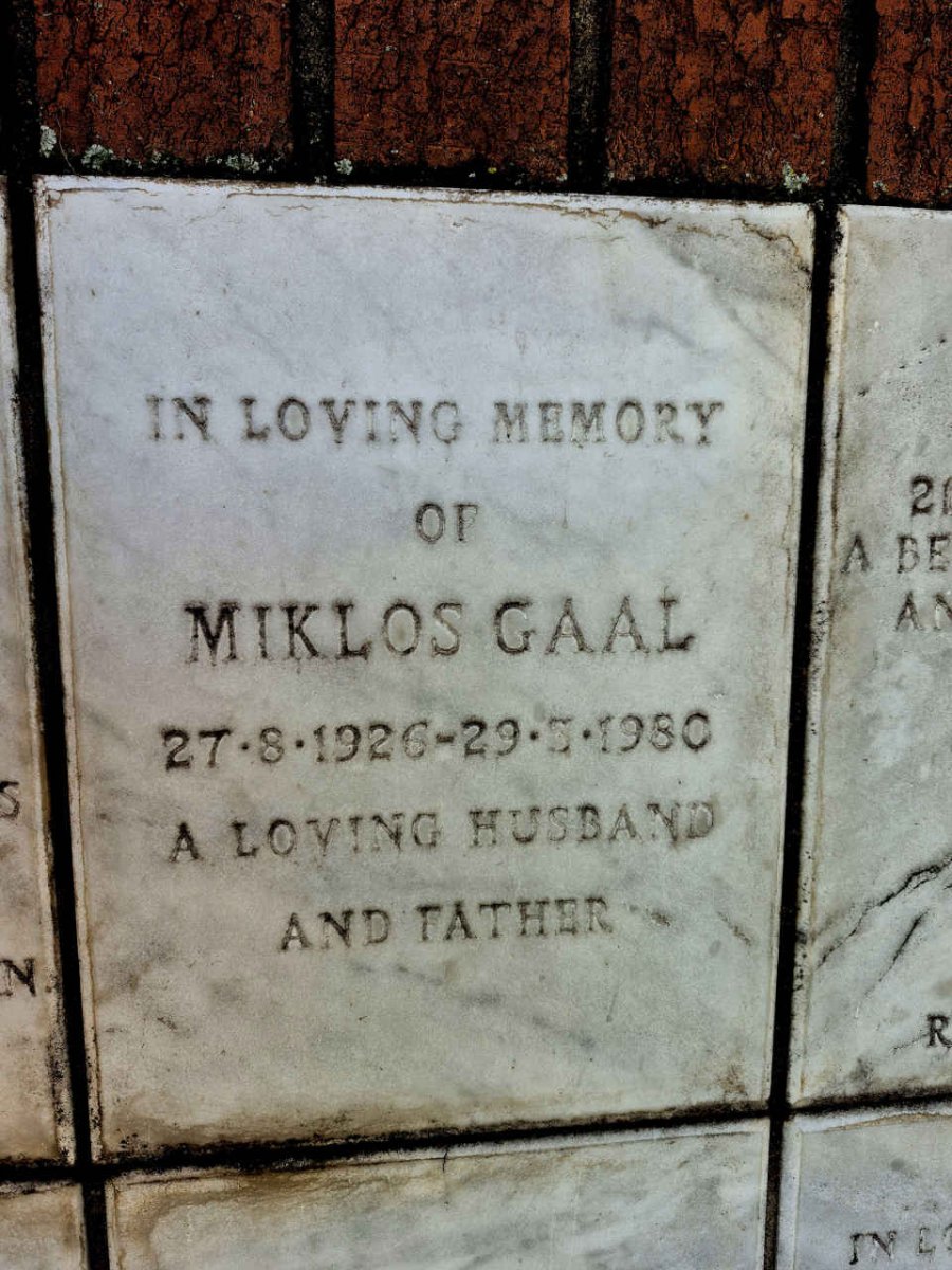 GAAL Miklos 1926-1980