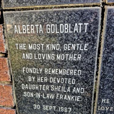 GOLDBLATT Alberta -1987