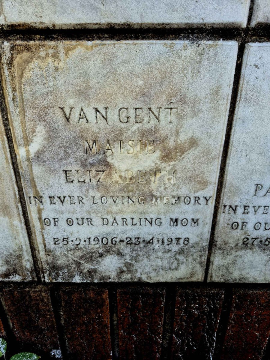 GENT Maisie Elizabeth, van 1906-1978