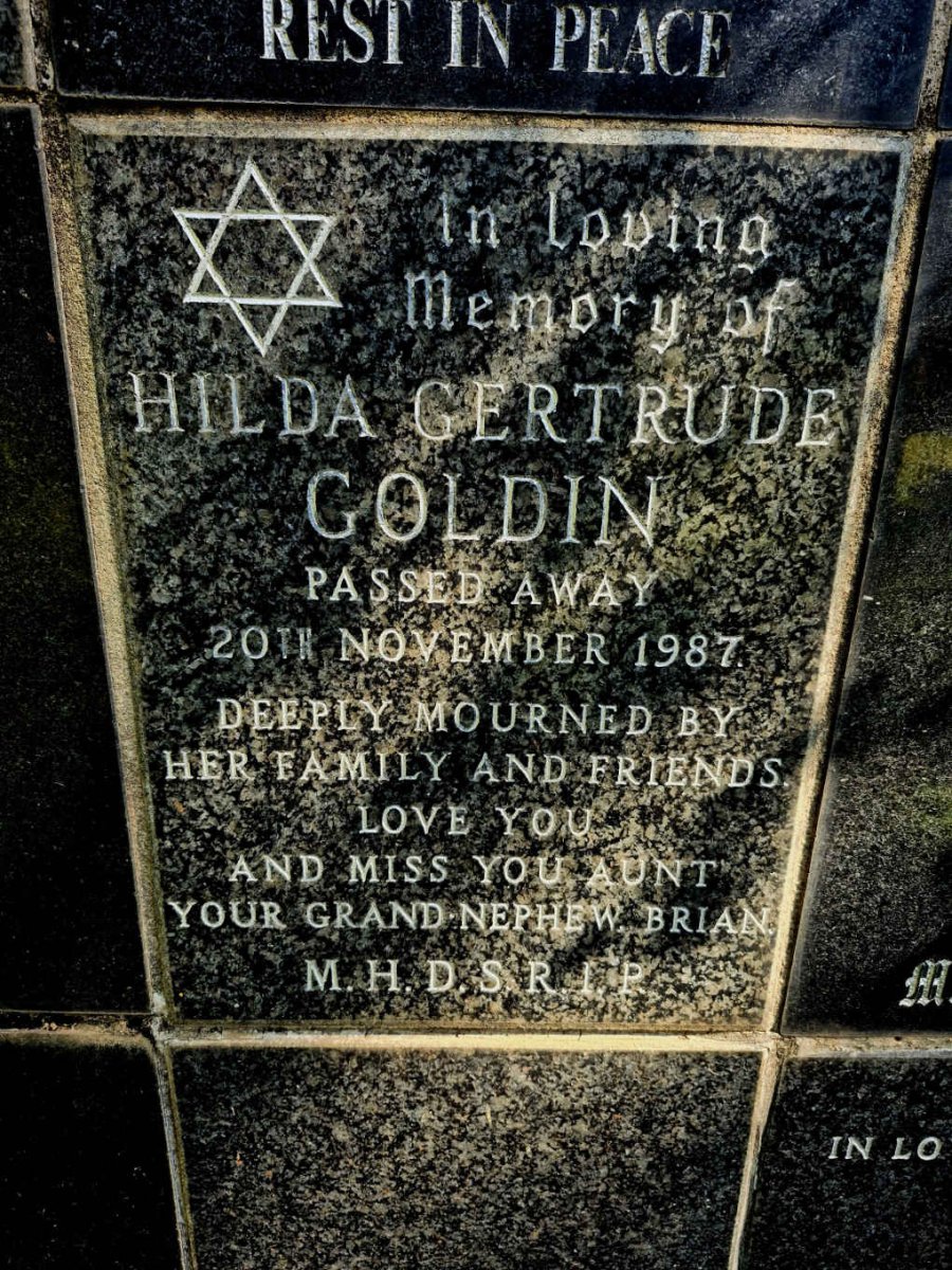GOLDIN Hilda Gertrude -1987