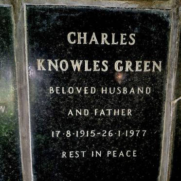 GREEN Charles Knowles 1915-1977