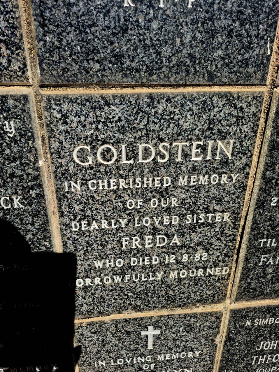 GOLDSTEIN Freda -1982