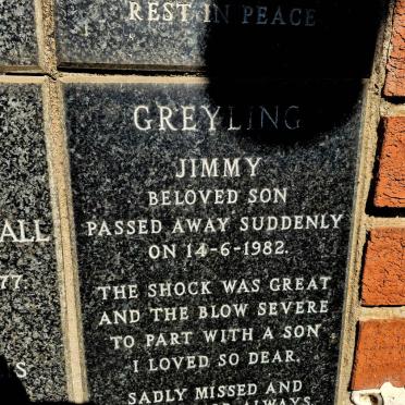 GREYLING Jimmy -1982