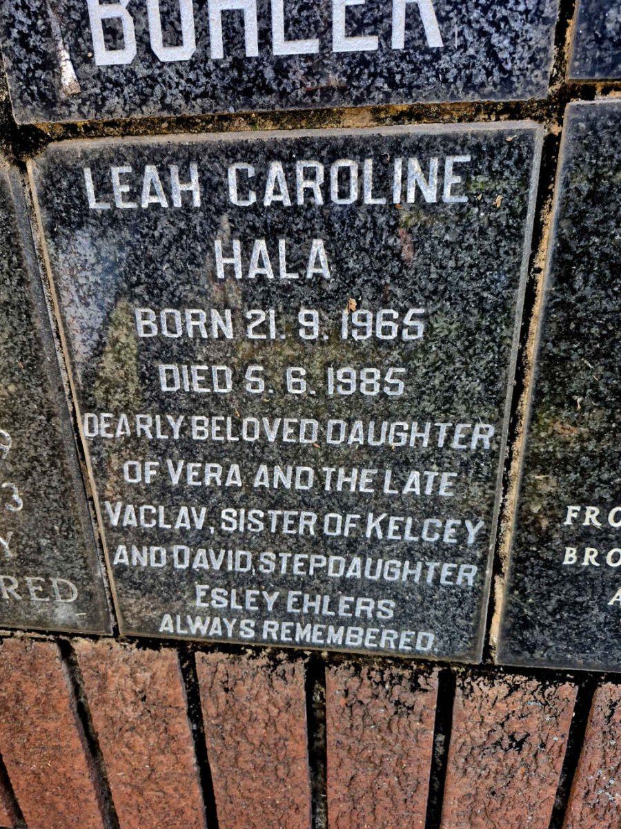HALA Leah Caroline 1965-1985