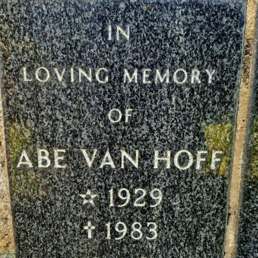 HOFF Abe, van 1929-1983