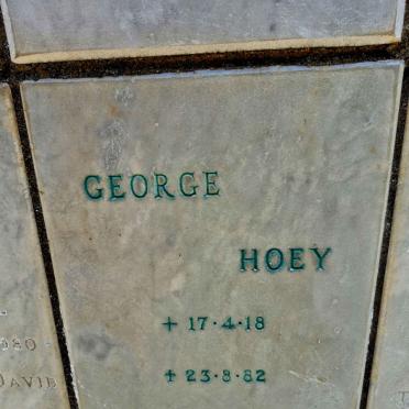 HOEY George 1918-1982