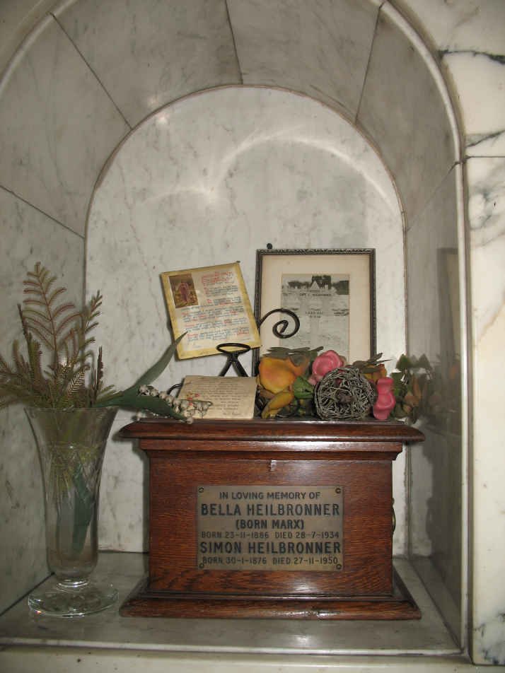 HEILBRONNER Simon 1876-1950 &amp; Bella MARX 1886-1934
