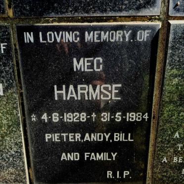 HARMSE Meg 1928-1984