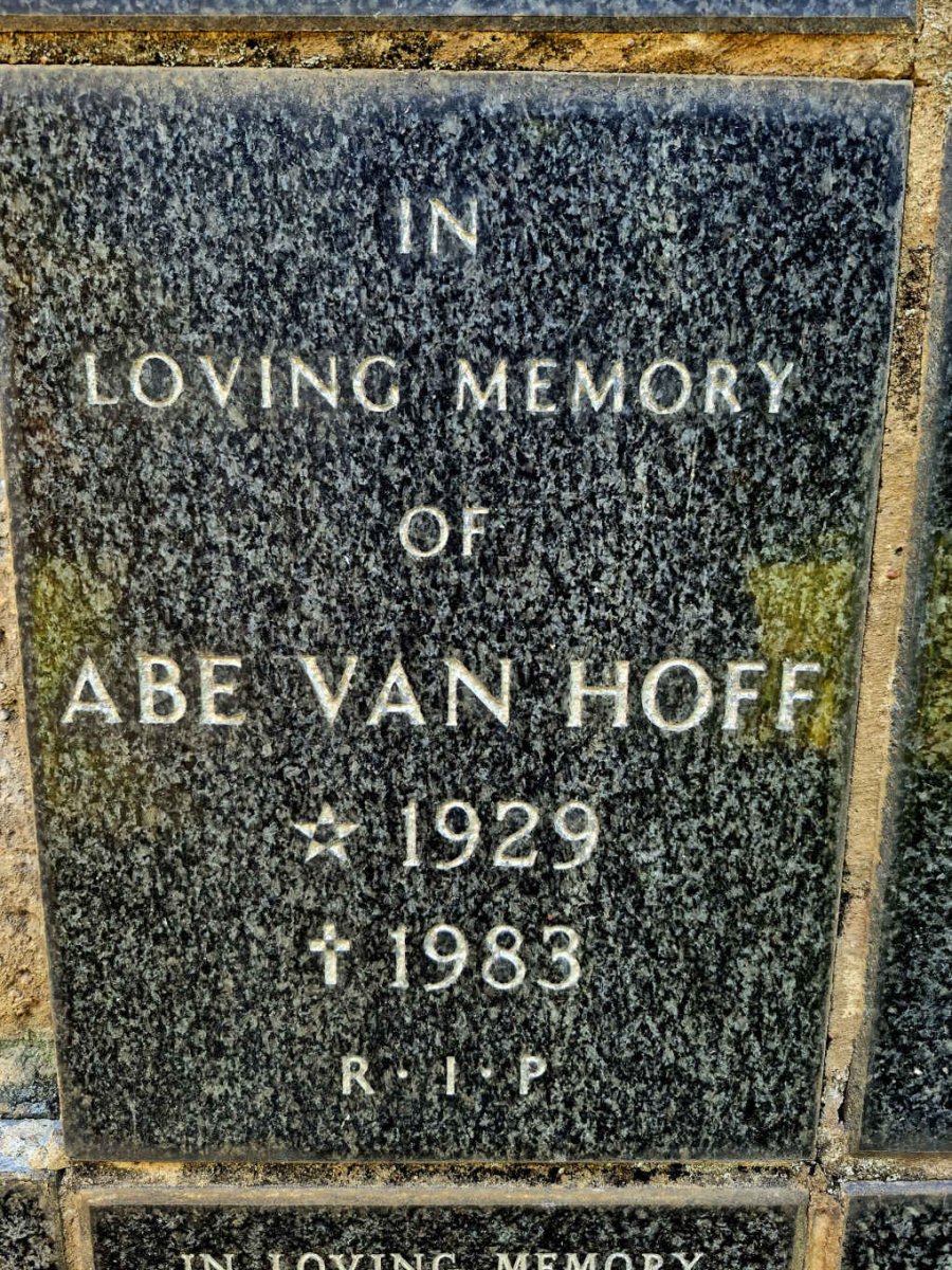 HOFF Abe, van 1929-1983