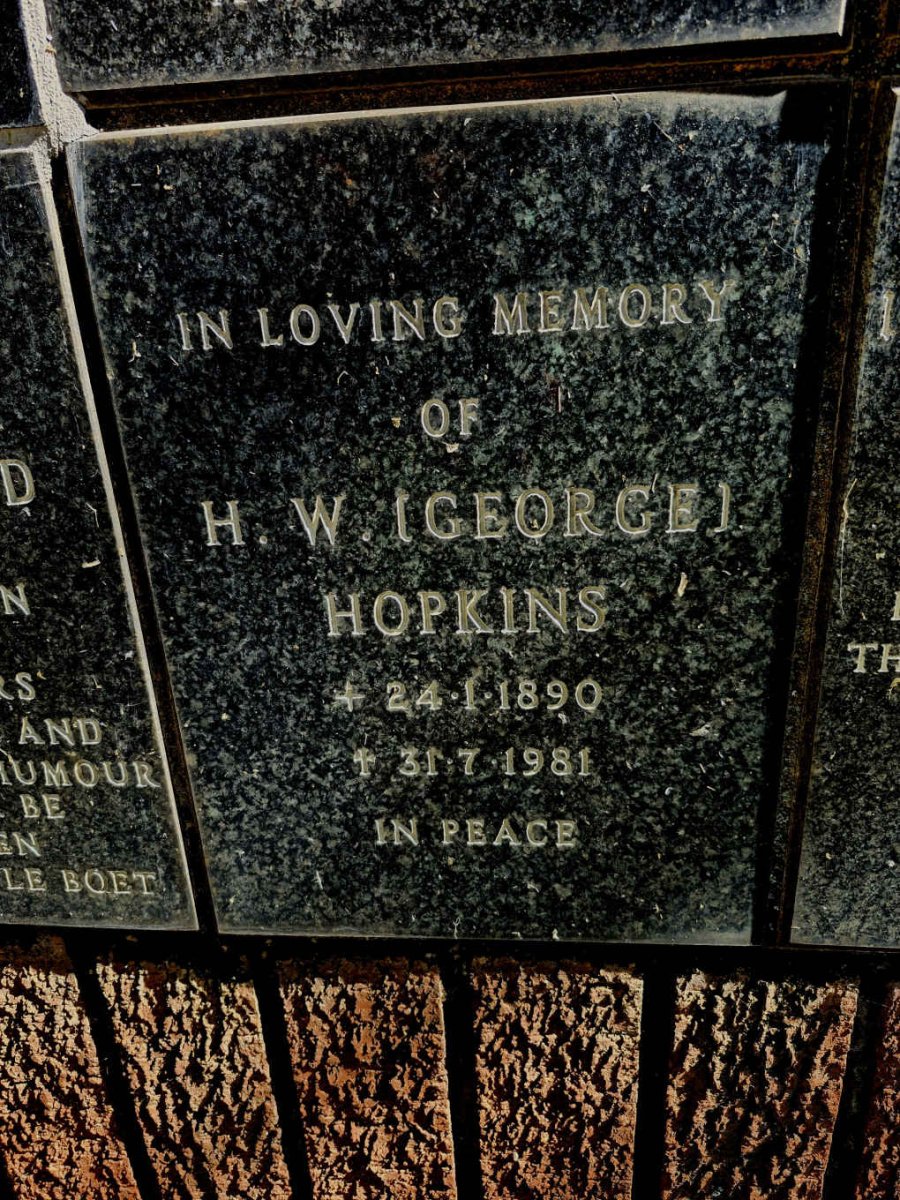 HOPKINS H.W. 1890-1981