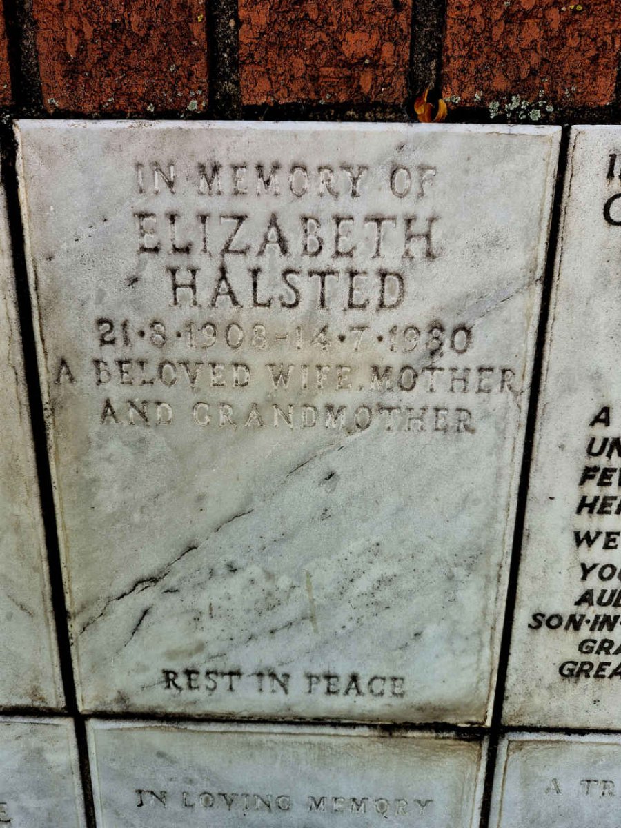 HALSTED Elizabeth 1908-1980
