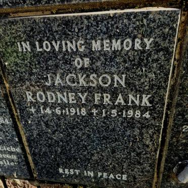JACKSON Rodney Frank 1918-1984