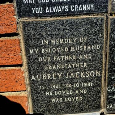 JACKSON Aubrey 1921-1981