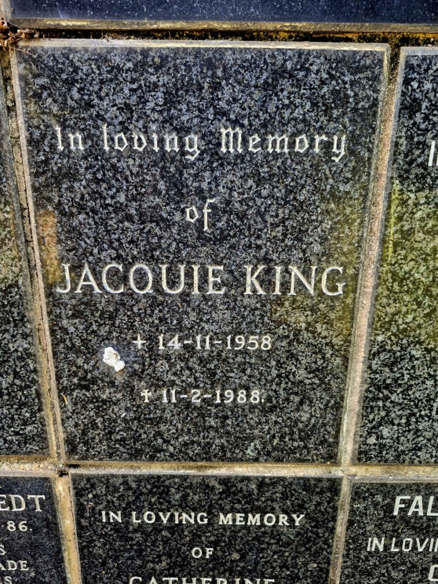 KING Jacquie 1958-1988