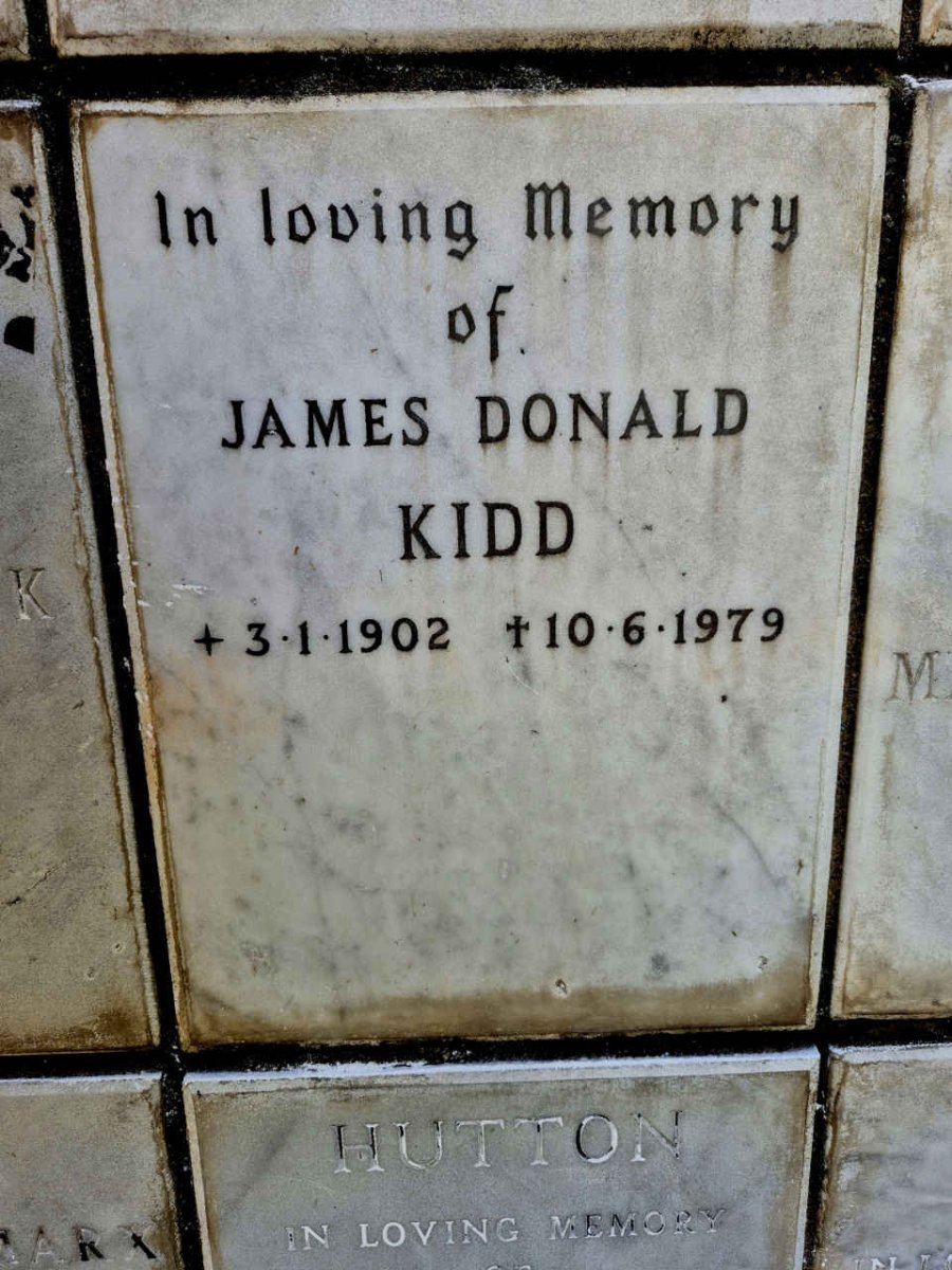KIDD James Donald 1902-1979
