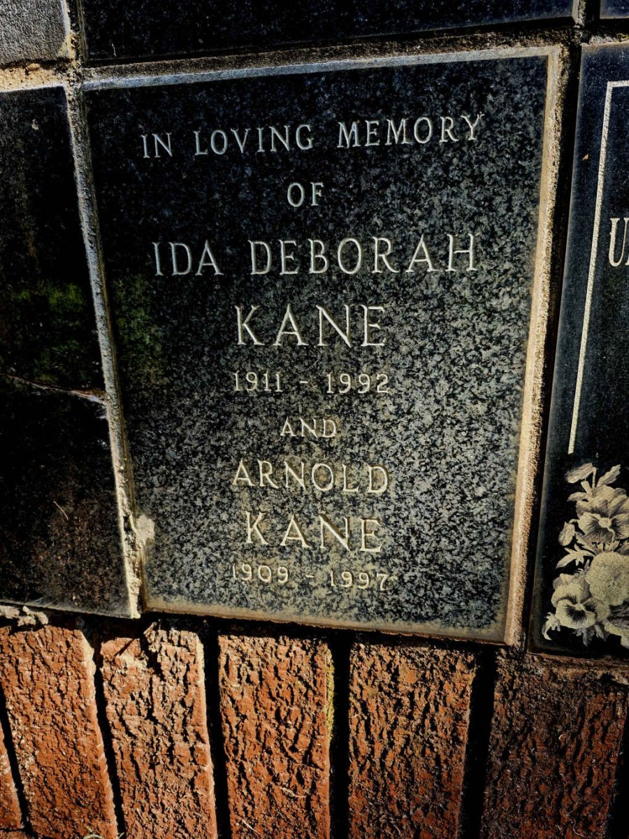 KANE Arnold 1909-1997 & Ida Deborah 1911-1992