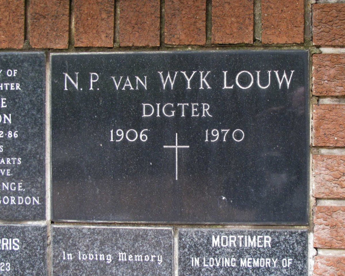 LOUW N.P., VAN WYK 1906-1970