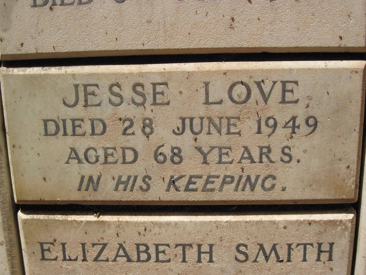 LOVE Jesse -1949 :: SMITH Elizabeth