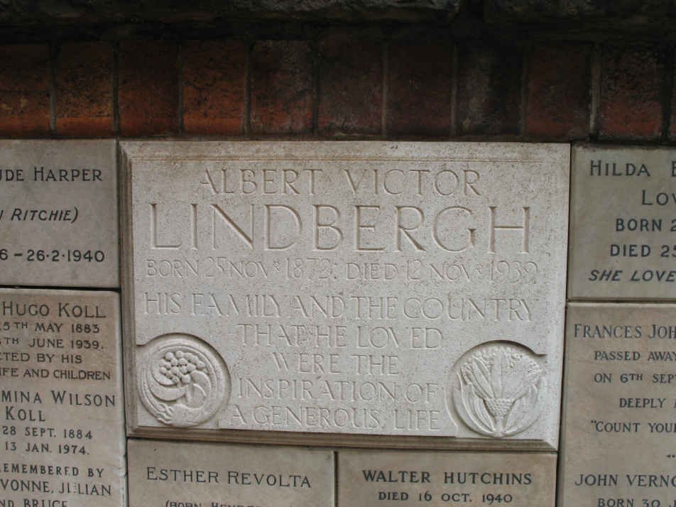 LINDBERGH Albert Victor 1872-1939